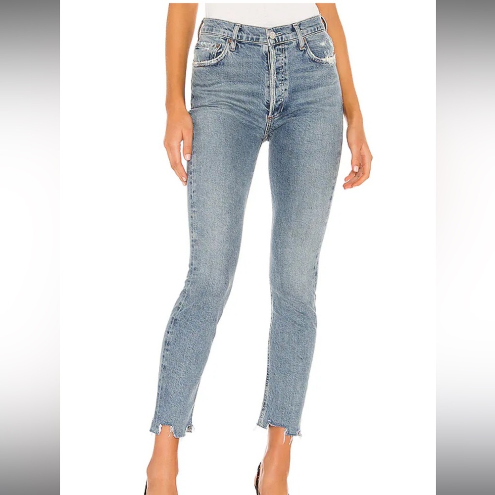 Agolde Nico High Rise Slim jeans / size 26 / color Rooted
